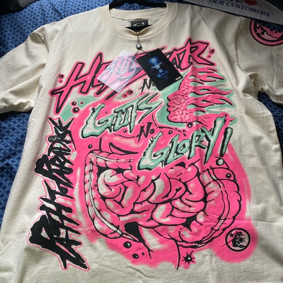 Bold Graphic T-Shirt with Pink and Green Design